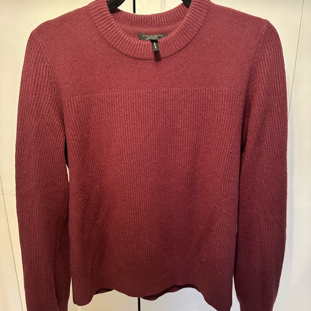 rag & bone Oxblood Cashmere Crewneck Sweater